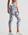 Flower watercolor orchid light leggings