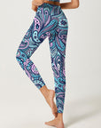 Mandala blue cute boho geometric leggings