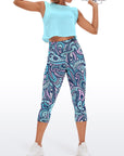 Mandala blue cute boho geometric capris