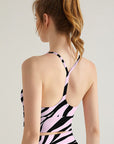 Animal zebra skin stripes tank tops