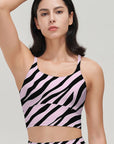 Animal zebra skin stripes tank tops