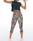 Flower colorful wildflower morning glory capris