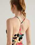 Animals leopard flower print performance tank tops