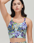 Flower hand-painted exotic chrysanthemum tank tops