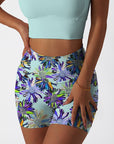 Flower hand-painted exotic chrysanthemum shorts