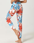 Ocean underwater red octopus leggings