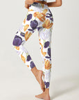 Flower multicolor blooming tulips leggings