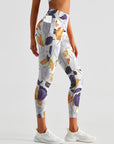 Flower multicolor blooming tulips leggings