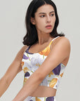 Flower multicolor blooming tulips tank tops