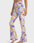 Flower small fresh anthurium strelitzia light purple flare leggings