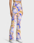 Flower small fresh anthurium strelitzia light purple flare leggings