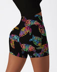 Ocean turtle colorful shining shorts