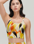 Abstract colorful teardrop shaped tank tops