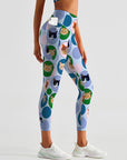 Animal colorful cat avatar leggings