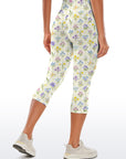 Spring garden variety flowers in rainbow capris