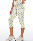 Spring garden variety flowers in rainbow capris