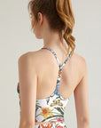 Flower spring flourishing vine tank tops