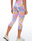 Colorful psychedelic pattern capris