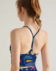 Ocean marine life coral dark blue tank tops