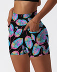 Botanical colorful glowing leaves shorts