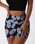 Botanical colorful glowing leaves shorts