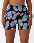 Botanical colorful glowing leaves shorts