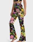 Flower tropical anthurium lotus flare leggings