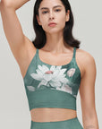 Flower natural cyan lotus leaves lotus pond tank tops