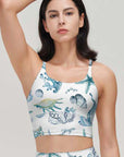 Ocean blue starfish coral tank tops