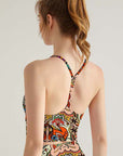 Ethnic ukrainian floral pattern tank tops