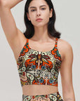 Ethnic ukrainian floral pattern tank tops