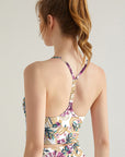 Flower peony metal ornament yoga tank tops