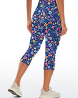 Flower ditsy wildflower dark capris