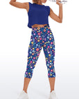 Flower ditsy wildflower dark capris