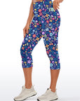 Flower ditsy wildflower dark capris