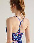 Flower ditsy wildflower dark tank tops