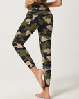 Green camouflage leggings