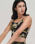 Green camouflage tank tops