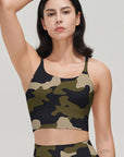 Green camouflage tank tops