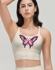 Animal butterfly 3D print yoga tank tops