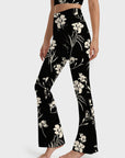 Flower apple blossom watercolor flare leggings