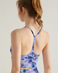 Flower watercolor violet tank tops