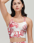 Ocean red coral tank tops