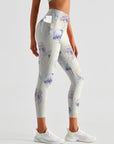 Ocean fantasy watercolor jellyfish leggings