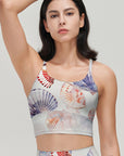 Ocean fantasy colorful shell tank tops