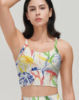 Flower abstract colorful paint chrysanthemum tank tops