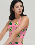 Cute beauty avocado and hearts tank tops