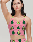 Cute beauty avocado and hearts tank tops