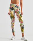 Animal tiger rose flower leggings