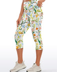 Flower watercolor colorful wildflower capris